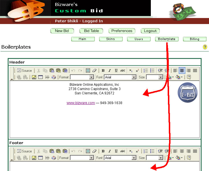 Custom Bid Slide Show Boilerplate